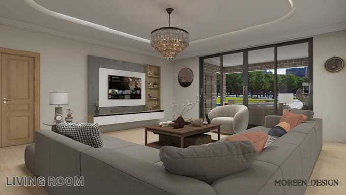 Design photorealistic 3d custom home interior rendering by Moreen ...