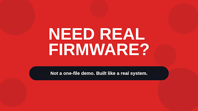 develop stm32 esp32 embedded c firmware with freertos