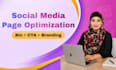 optimize social media profile bio  and branding professionally