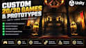develop a custom 2d 3d game or prototype in unity