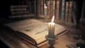 create a magic old book opener video
