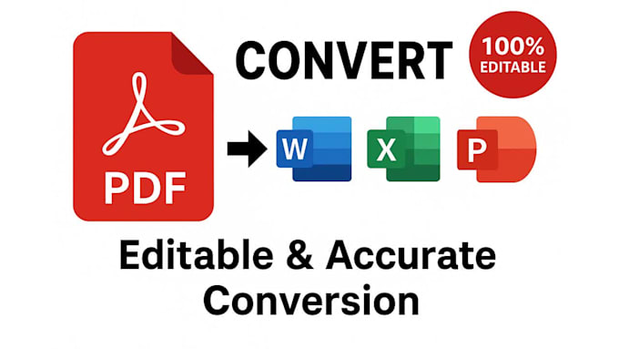 convert PDF files to word, excel, powerpoint and  google doc