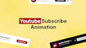 create animated like and bell buttons, youtube subscribe animation