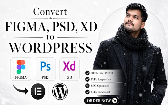 convert figma to wordpress with elementor