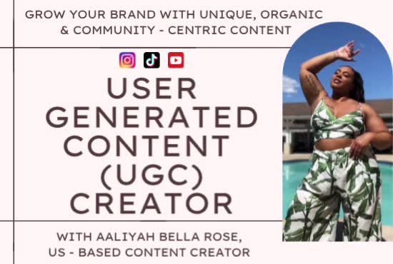 Create Captivating And Authentic Ugc Content For Tik Tok Or Ig Reels By Aaliyahbrose Fiverr