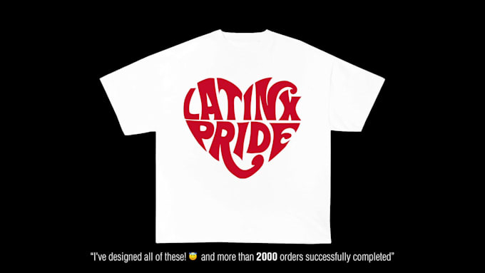 design a unique typographic tshirt