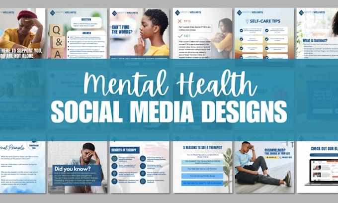 create engaging mental health social media designs