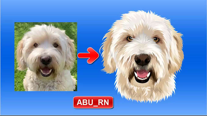 draw your dog cat custom pet portrait illustration