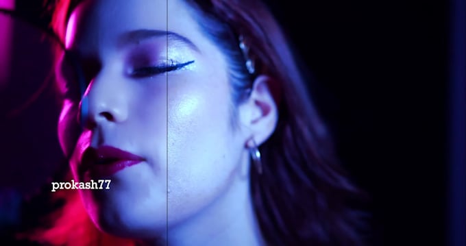 skin retouching in music video