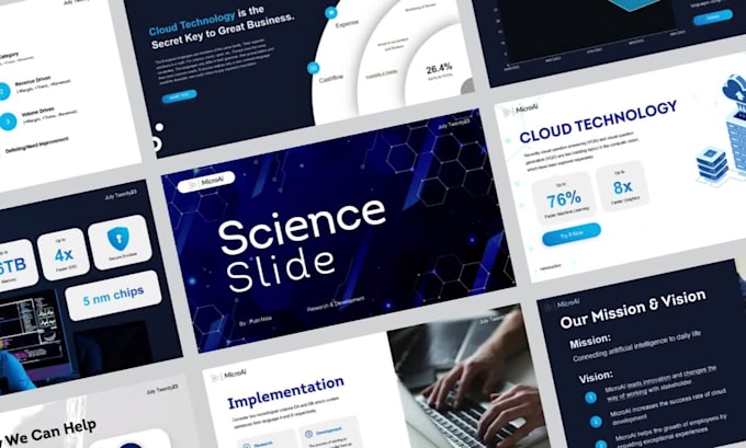 design your science or scientific powerpoint presentation slide