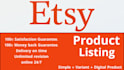 do etsy product listing