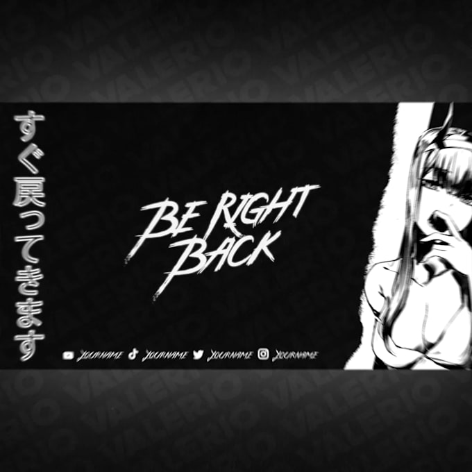 create a anime girl animated streaming pack overlay