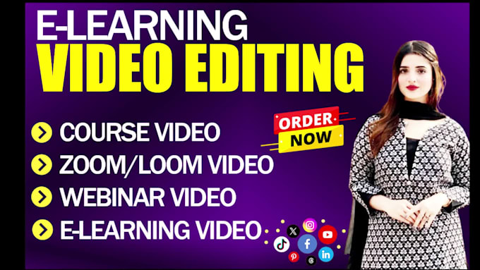 do e learning, zoom, webinar, course video editing