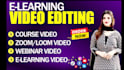 do e learning, zoom, webinar, course video editing