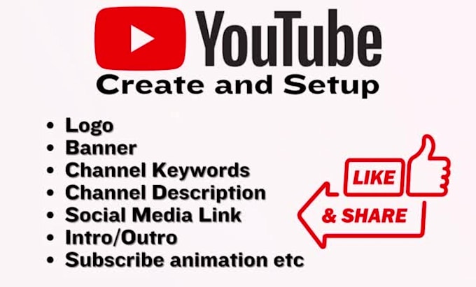 create and setup youtube channel