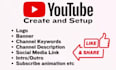 create and setup youtube channel
