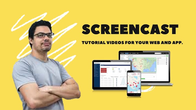 screencast ,screen record instructional video tutorial for your website or app