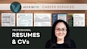 design, write, and optimize your custom resume or CV