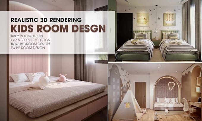 design children spaces, bedrooms, play areas, nurseries for you