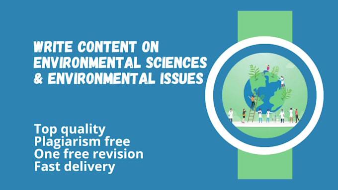 write content on environmental issues and climate change