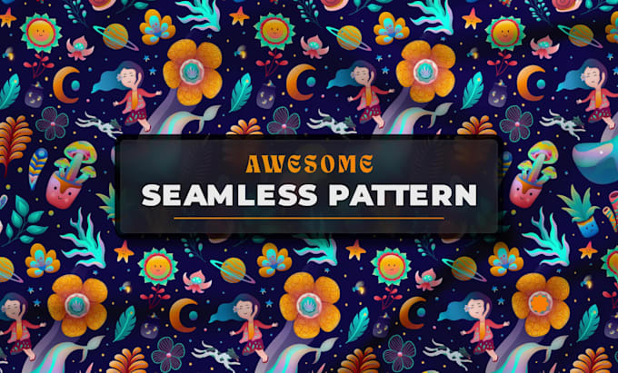 create awesome seamless pattern for print fabric textile