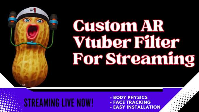 create custom 3d ar vtuber filter for snap camera and lens studio for streaming