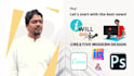 do creative modern design anything in canva and photoshop