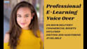 record professional elearning voice over