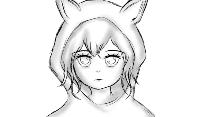 make custom black and white 2d animation video