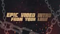 make an epic 3d video intro for youtube, twitch