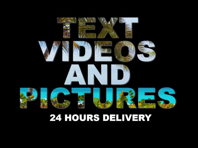 design modern text videos and pictures