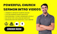 create custom church bumper sermon intro video series graphic design creation