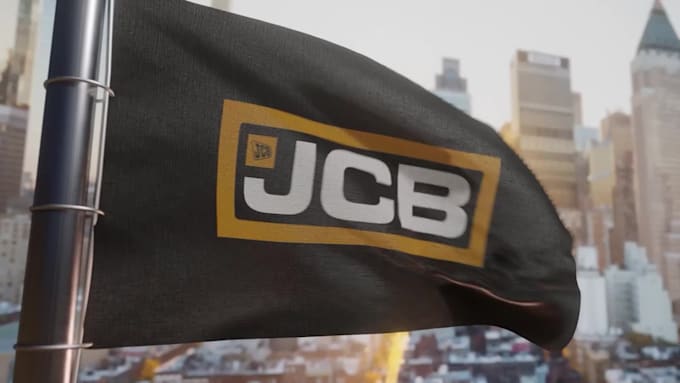make 3d logo animation on the flag