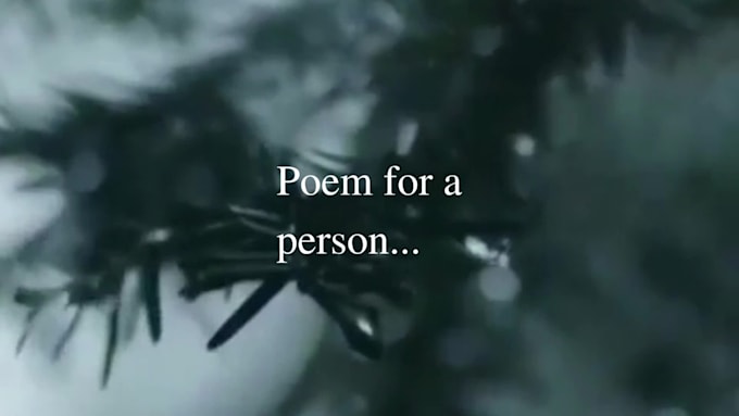 write a custom poem or prose absolutely just for you