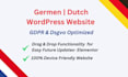 develop dutch german website in wordpress  elementor builder