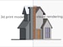 design miniature building for 3d printing