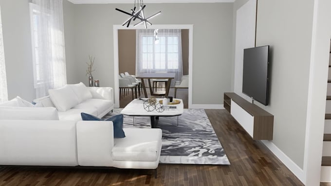 do interior design for bedroom, bathroom, kitchen, living, cafe, restaurant etc