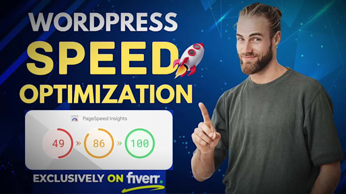 do wordpress website speed optimization, improve page speed