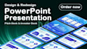 design or update presentation powerpoint, PPT, pitch deck in chinese or english