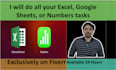 convert, automate, or fix custom excel spreadsheet, apple numbers, google sheets