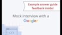 do a mock coding interview with you as a google engineer