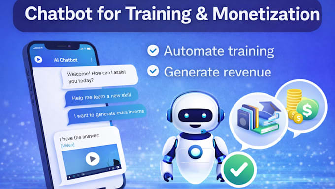 build an automated ai chatbot for training and monetization