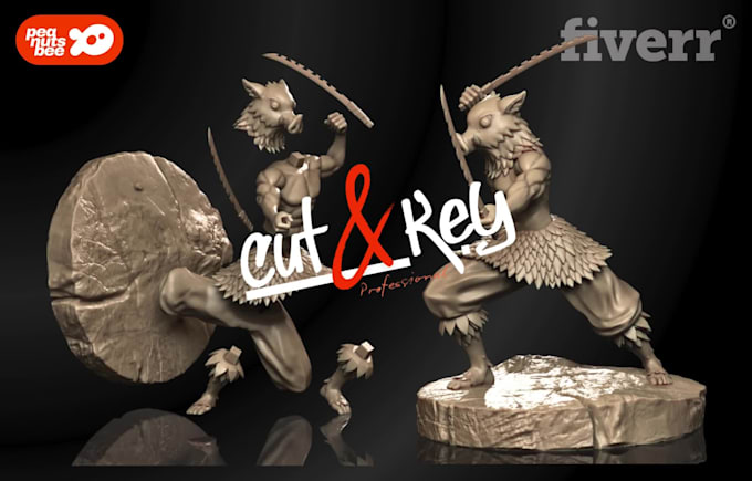 cut and key, articulate, and fixing your model for 3d printing and toy