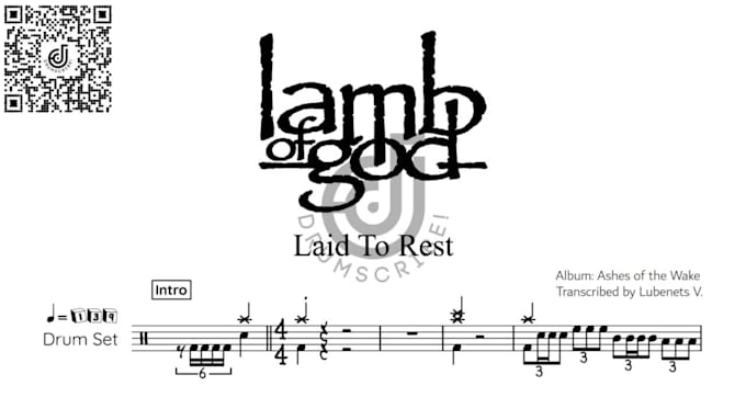 transcribe any song into professional drum sheet music