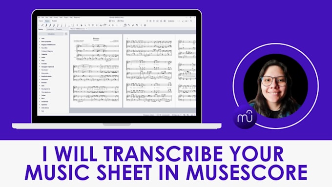 transcribe your music sheet in musescore