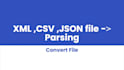 convert csv json xml sql files from one format to another