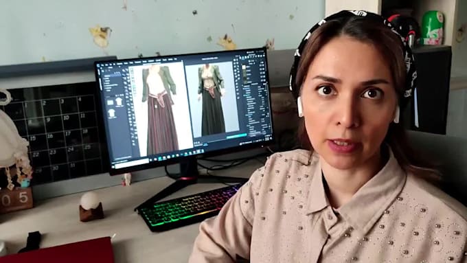 make clo 3d clothes modeling , texturing and animation