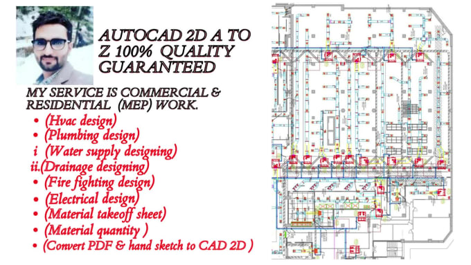 Do Hvac,fire Fighting, Plumbing Design And Water Supply,shop Dwg, As 