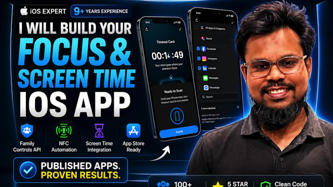 build ios productivity, screen time and parental control apps