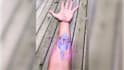 create neon effect animated tattoo